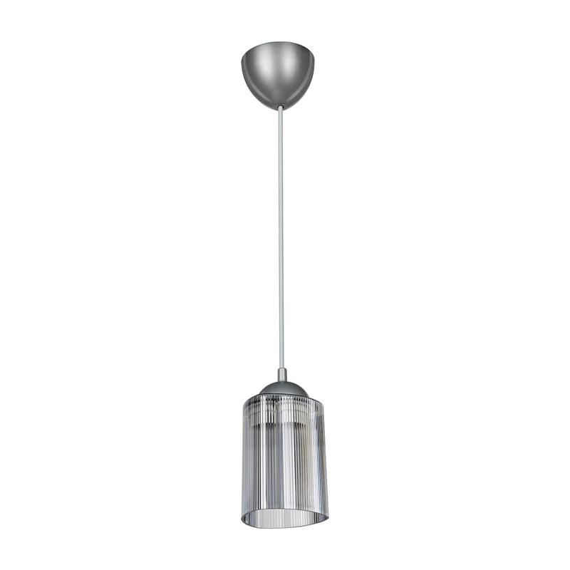 Lampada da soffitto con paralume triangolare in plastica fumè - Optical MDL3871