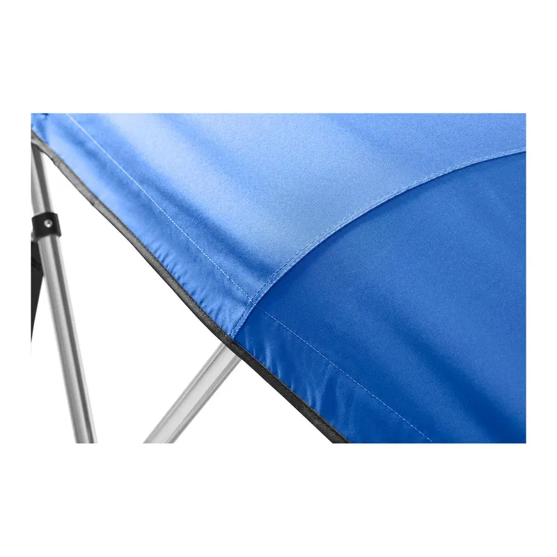 Bimini pour bateau capote pare-soleil toit aluminium embarcation (longueur : 244 cm, largeur : 183 à 198 cm, hauteur : 140 cm, 4 arceaux) 14_0006422
