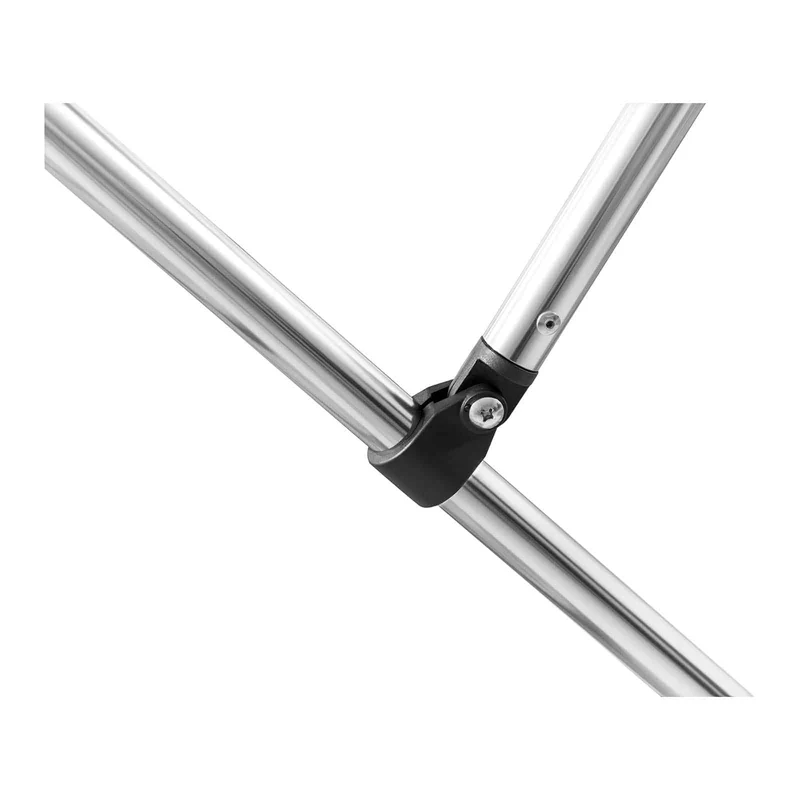 Bimini pour bateau capote pare-soleil toit aluminium embarcation (longueur : 244 cm, largeur : 183 à 198 cm, hauteur : 140 cm, 4 arceaux) 14_0006422