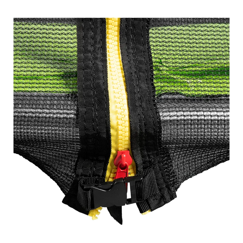 Trampoline de jardin - diamètre 244 x 180 cm - 80 kg - filet de sécurité - noir/gris 14_0008022