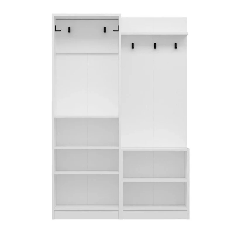 Armadio con appendiabiti colore bianco 120x180H cm - Dante