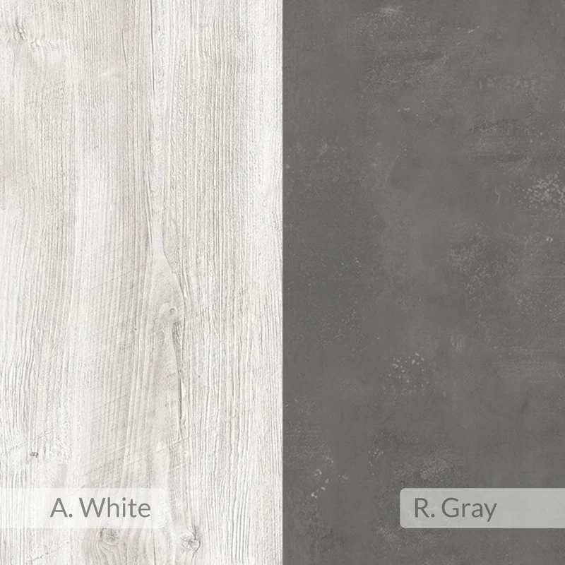 Madia con ante colore rovere e antracite 180 cm - Fiona