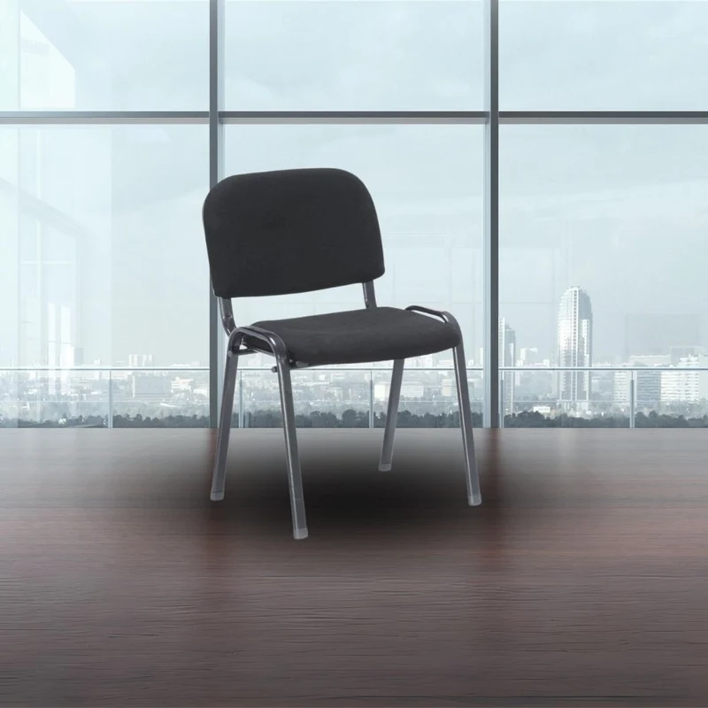 Sedia per ufficio sale d'attesa e conferenza colore nera - HI01NEW