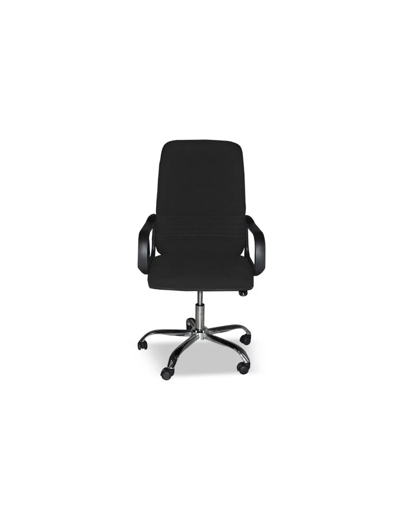 Poltrona da ufficio rivestimento tessuto color nero con ruote - CR106H