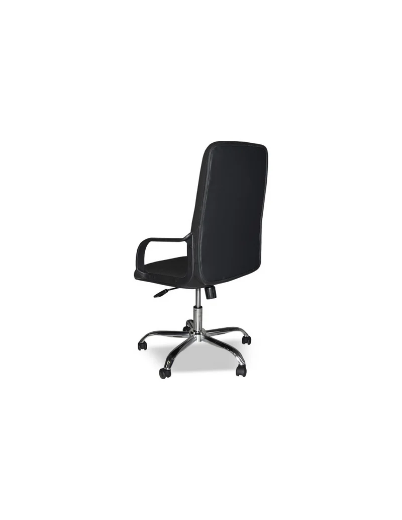 Poltrona da ufficio rivestimento tessuto color nero con ruote - CR106H