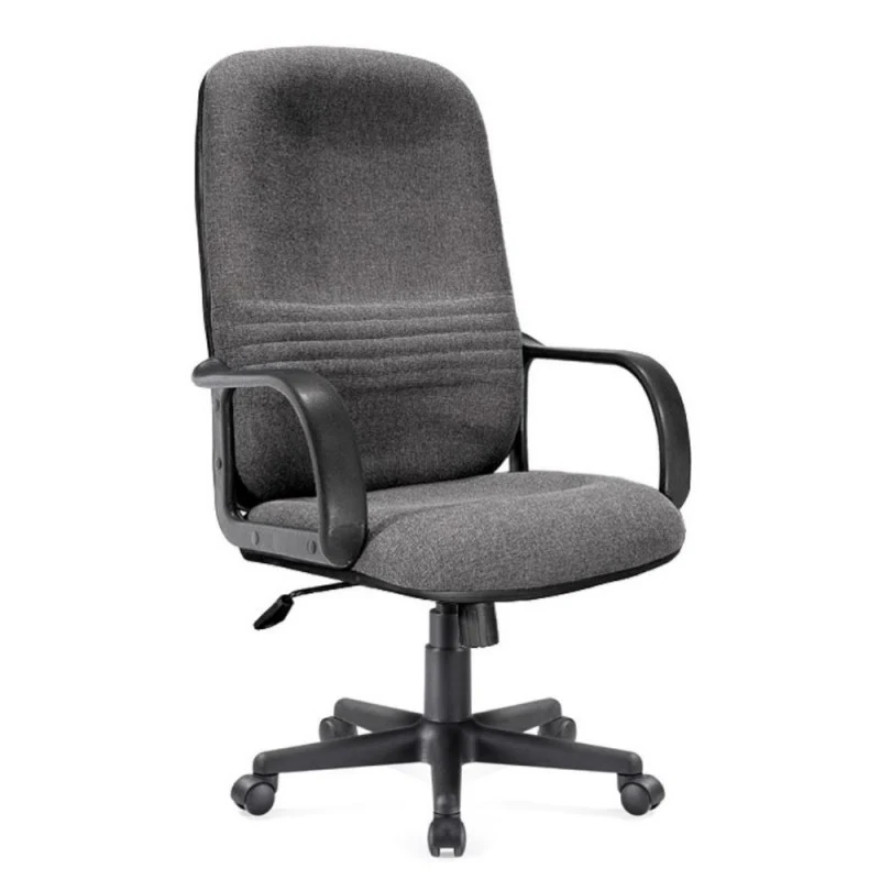 Poltrona da ufficio rivestimento tessuto color grigio - CR106H