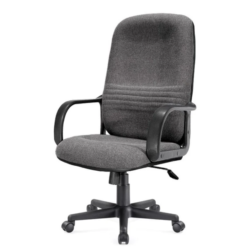 Poltrona da ufficio rivestimento tessuto color grigio - CR106H