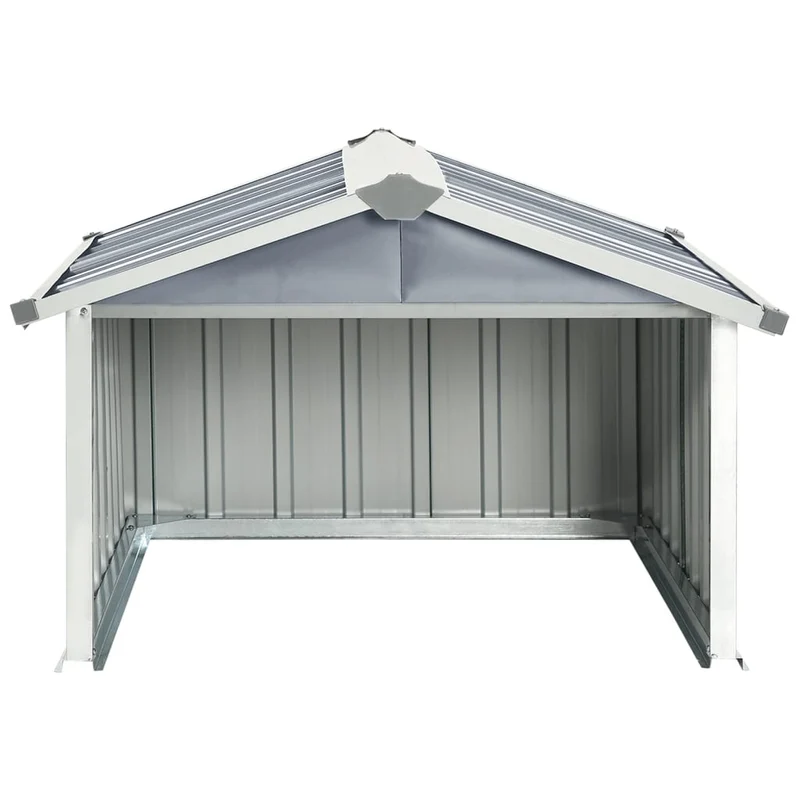 Abri pour robot de jardin 92 x 97 x 63 cm acier galvanisé gris 02_0022392