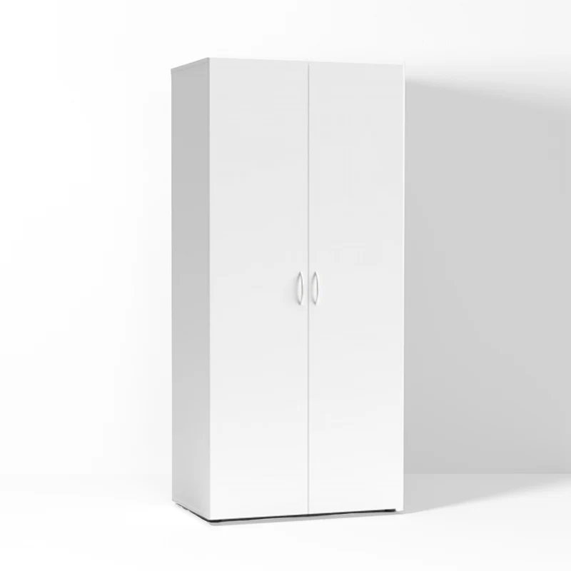 Armadio con 2 ante e appendiabiti colore bianco 80x177H cm - Seba2