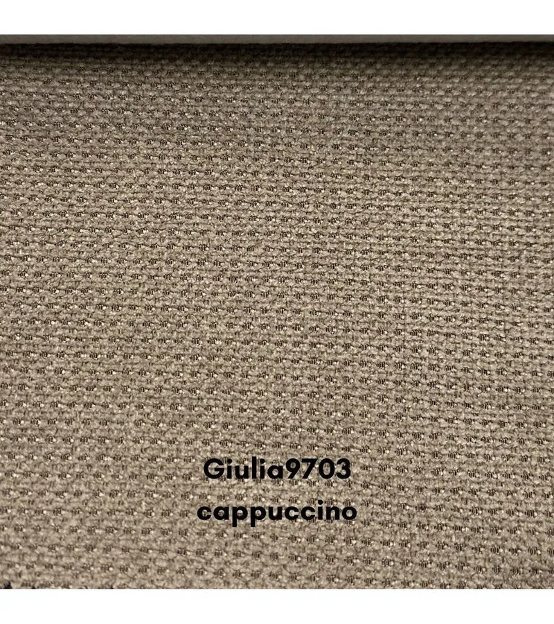 Divano con penisola contenitore cappuccino ComoII tessuto giulia9703