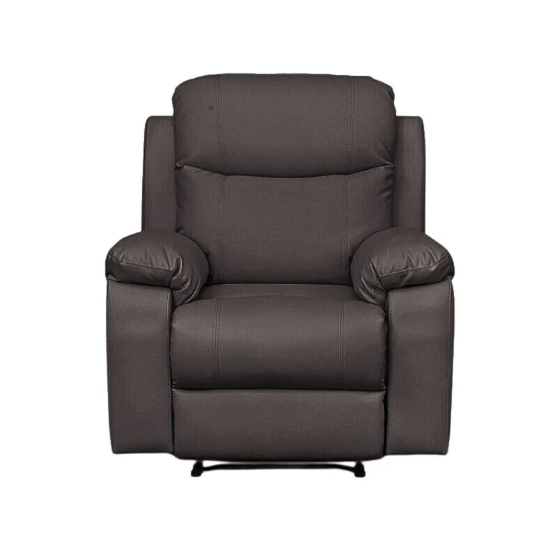 Poltrona reclinabile rivestita in tessuto colore grigio - Chicago