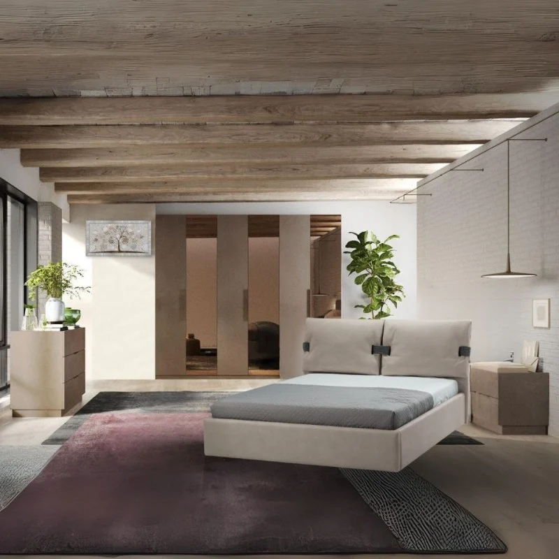 Comò 110 cm con 3 cassetti colore bronzo - Mustella