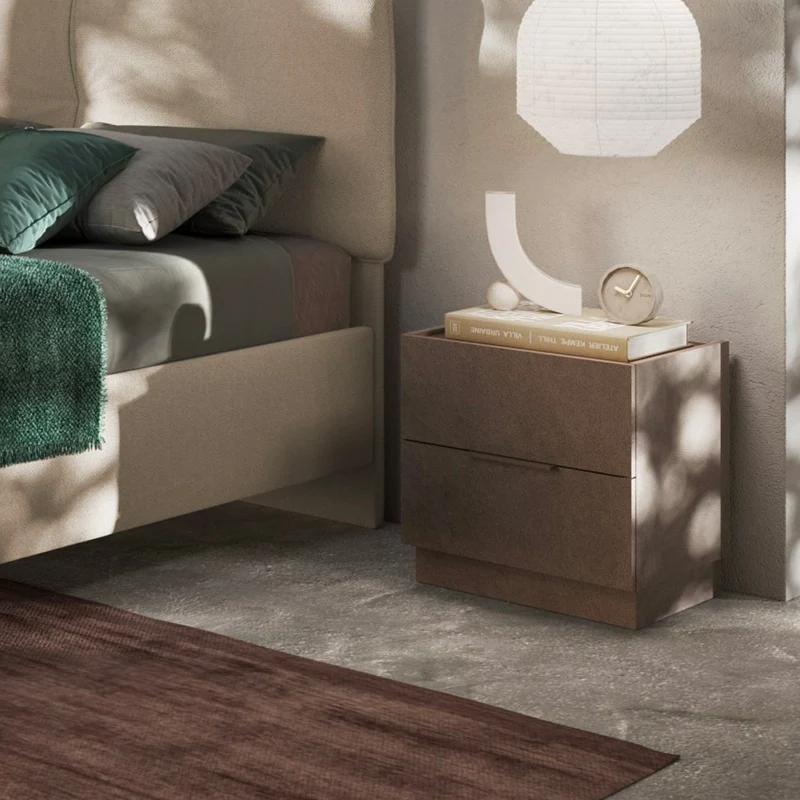Camera da letto completa con letto contenitore colore bronzo - Mustella