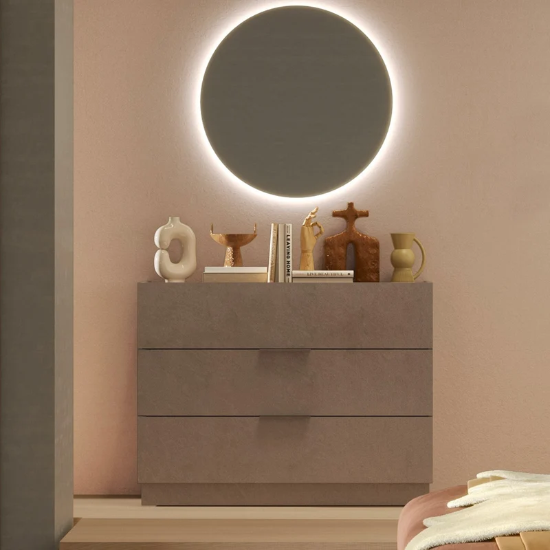 Camera da letto completa con letto contenitore colore bronzo - Mustella