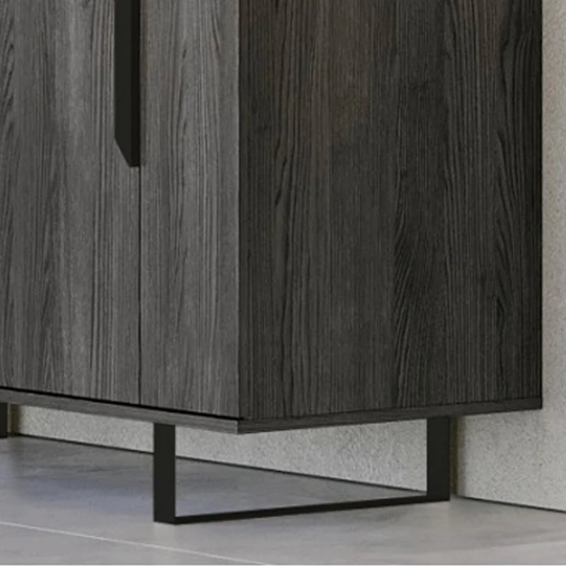 Madia con 4 ante e vano a giorno 165x83h cm colore palissandro nero - Zaira