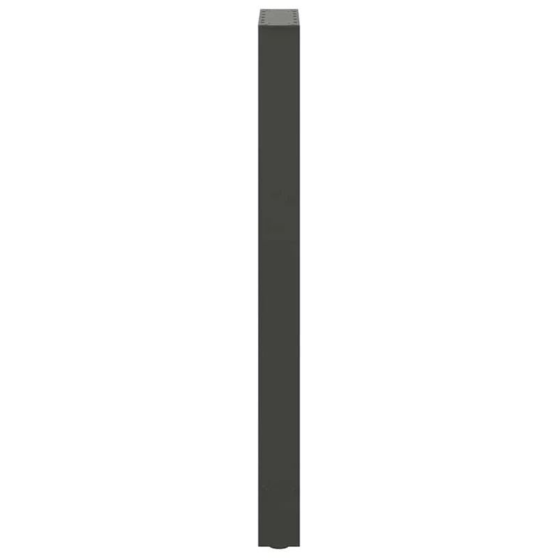 Lot de 2 pieds de table de bar modernes acier 50 x 100 cm avec niveleurs réglables en anthracite 02_0057582