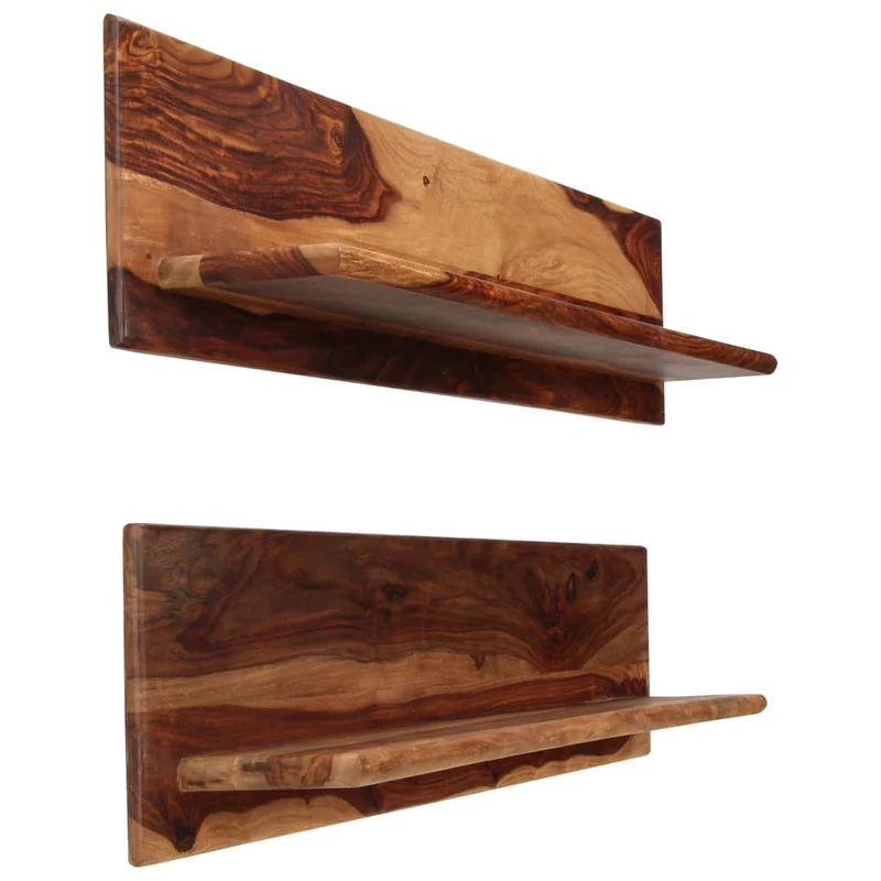 Étagère meuble design murales 2 pcs 118 cm bois massif 2702234/2