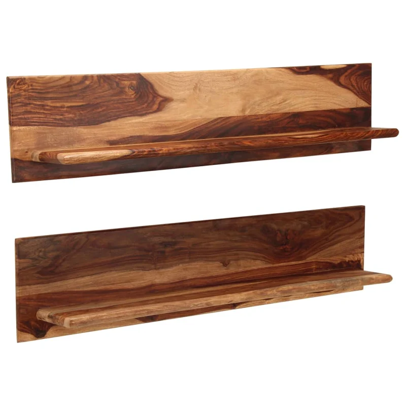 Étagère meuble design murales 2 pcs 118 cm bois massif 2702234/2