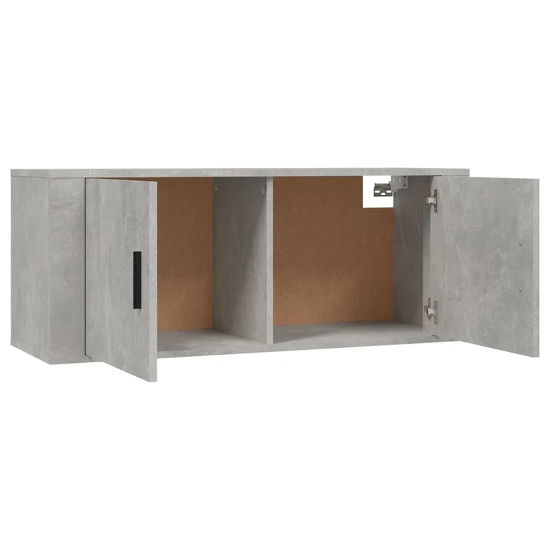 Meubles TV muraux multimédia étagère télévision buffet téléviseur salle à manger salon chambre 3 pièces 100 x 34,5 x 40 cm gris 02_0029034