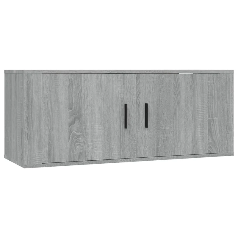 Ensemble de meubles armoire buffet TV télévision salon chambre séjour 7 pièces sonoma bois d'ingénierie gris 02_0025214