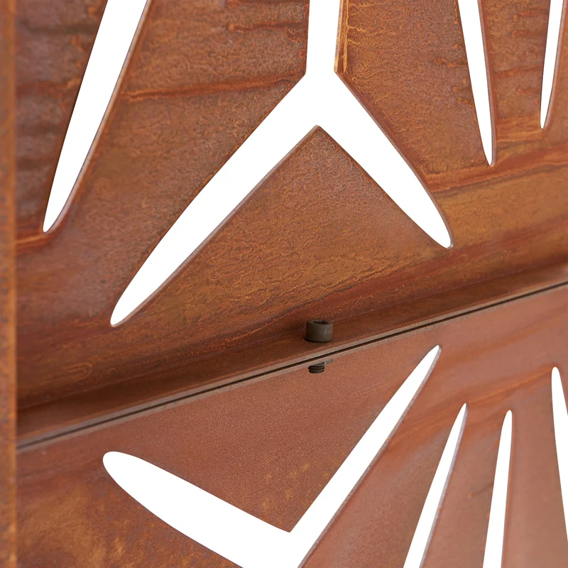 Paravent acier corten 180 x 90 x 40 cm rouille 03_0010229