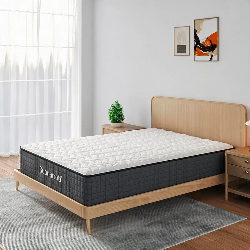 Materasso una piazza e mezza 120x190X25H molle insacchettate e memory foam - Balto