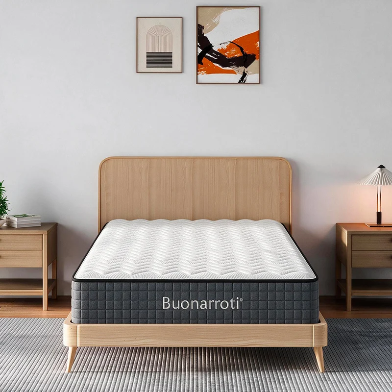 Materasso una piazza e mezza 120x190X25H molle insacchettate e memory foam - Balto