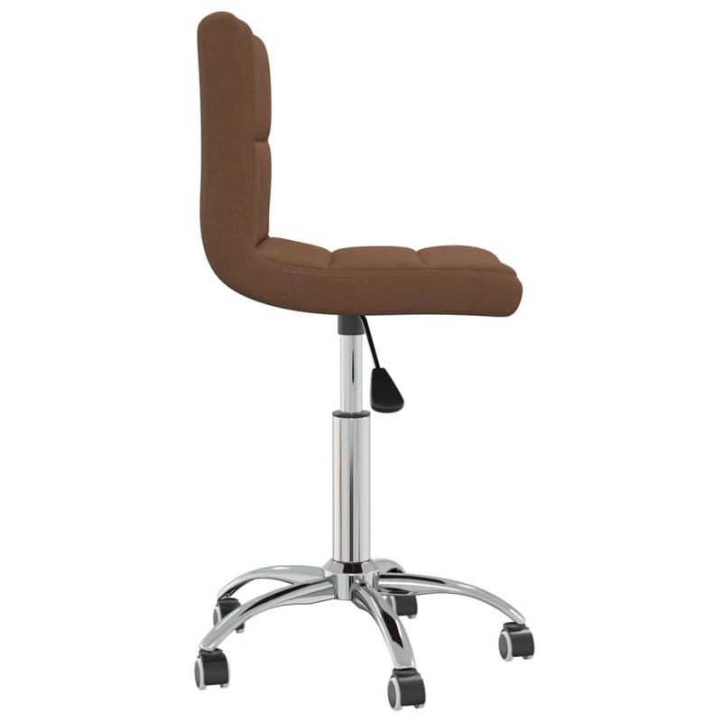 Chaise fauteuil siège pivotante de bureau informatique étude tissu brun 02_0024146