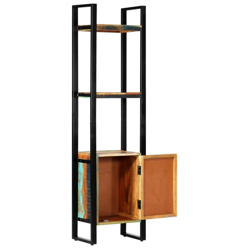 Étagère armoire meuble design bibliothèque 171 cm bois de récupération solide 2702076/2