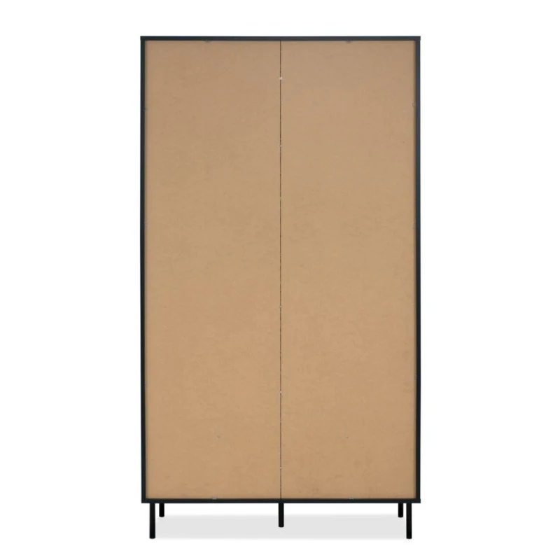 Vetrina con 2 ante a vetro e cassetto colore blue navy 183x100cm - Caracas