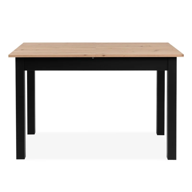 Tavolo allungabile colore rovere e gambe nere 120x70 cm - Coburg
