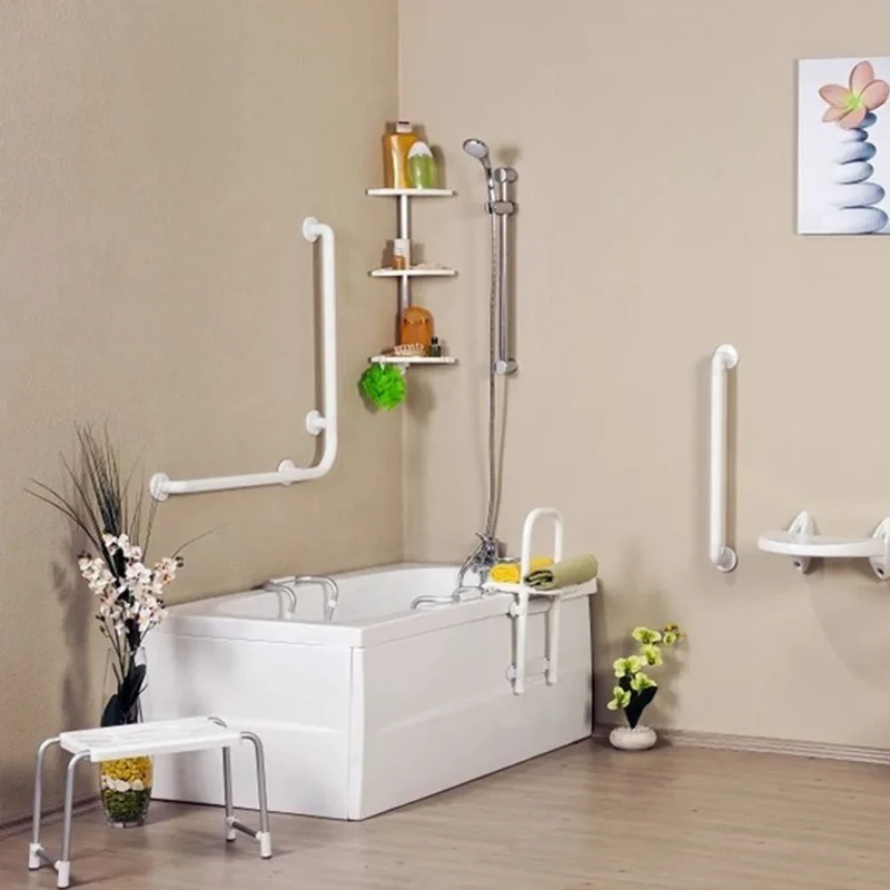 Corrimano angolare di sicurezza per bagno 78x78 KV1501 bianco