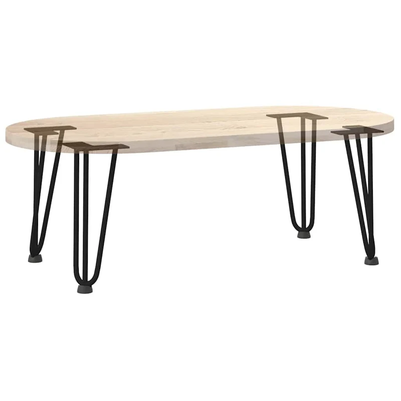 Lot de 4 pieds en épingle à cheveux pour table basse 30 cm design moderne avec niveleurs en acier massif noir 02_0056735