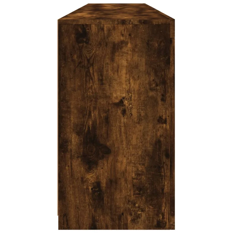 Buffet bahut commode armoire meuble de rangement organisateur cuisine salle de séjour salon avec lumières LED 181,5 x 37 x 67 cm marron 02_0029877