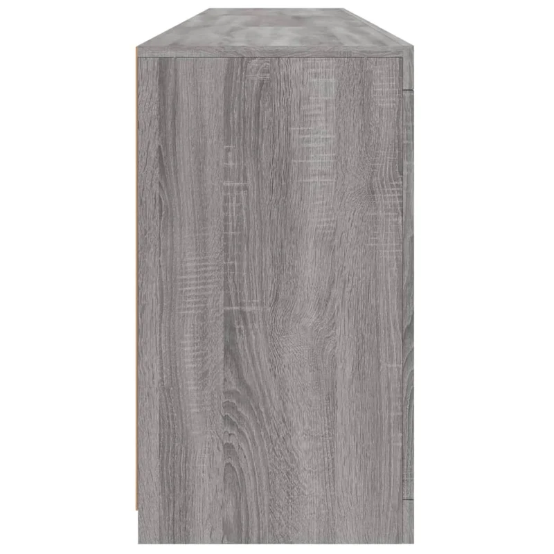 Buffet bahut commode armoire meuble de rangement organisateur cuisine salle de séjour salon avec lumières LED sonoma 181,5 x 37 x 67 cm gris 02_0030064