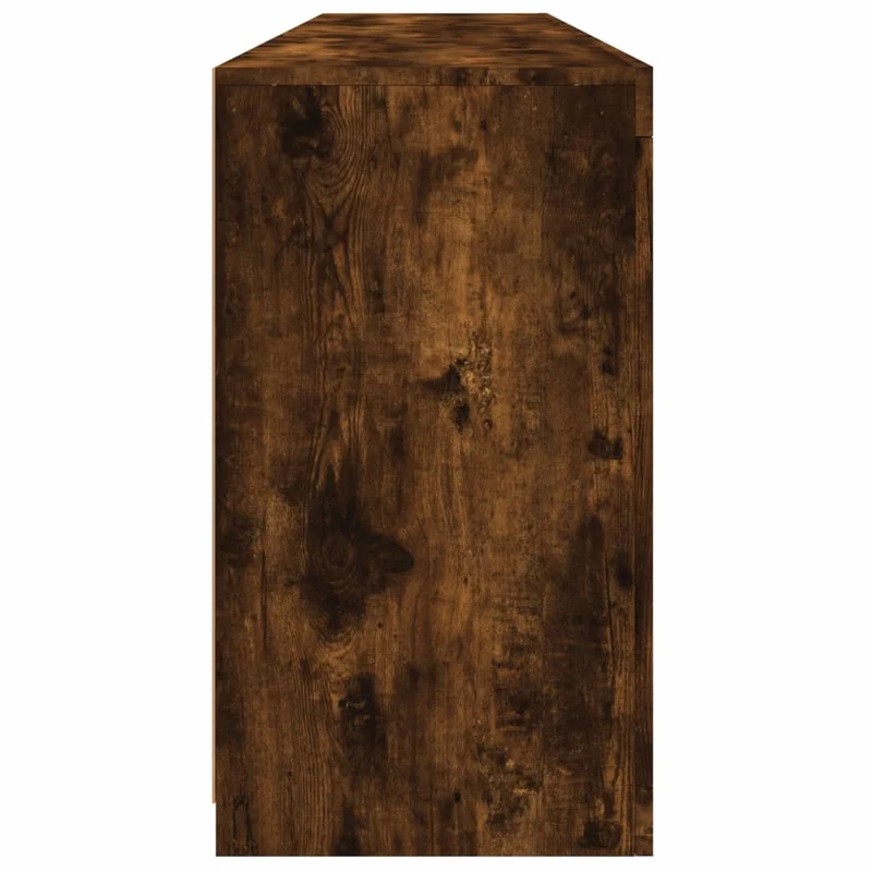 Buffet bahut commode armoire meuble de rangement organisateur cuisine salle de séjour salon avec lumières LED 162 x 37 x 67 cm marron 02_0029872