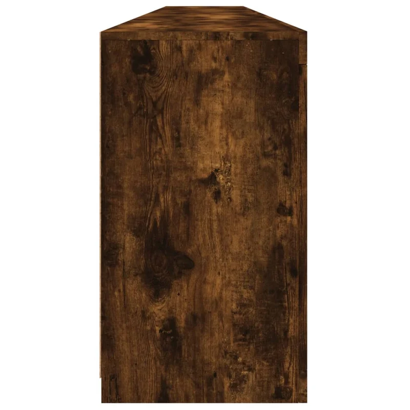 Buffet bahut commode armoire meuble de rangement organisateur cuisine salle de séjour salon avec lumières LED 283 x 37 x 67 cm marron 02_0029880