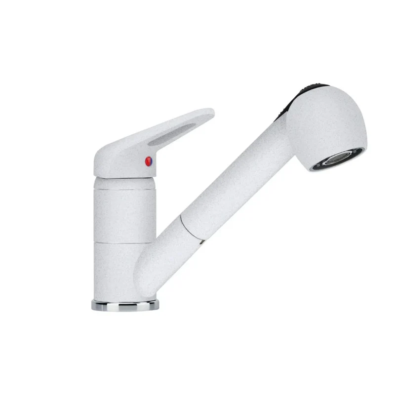 Miscelatore da cucina con doccetta estraibile colore bianco - Paini Mixo 45WH568TCZ