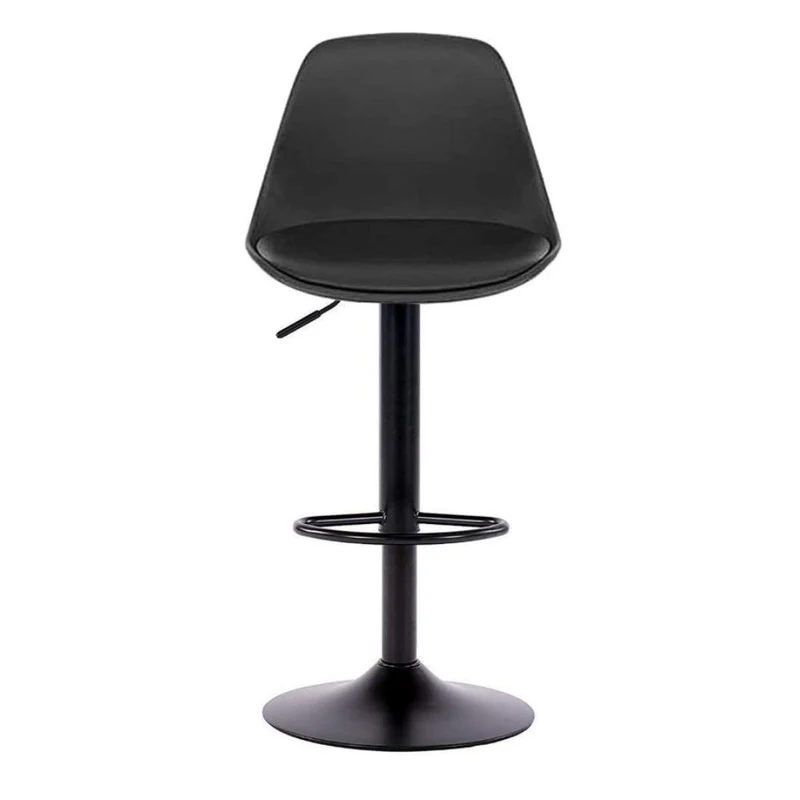 Sgabello regolabile con seduta imbottita colore nero - Rand