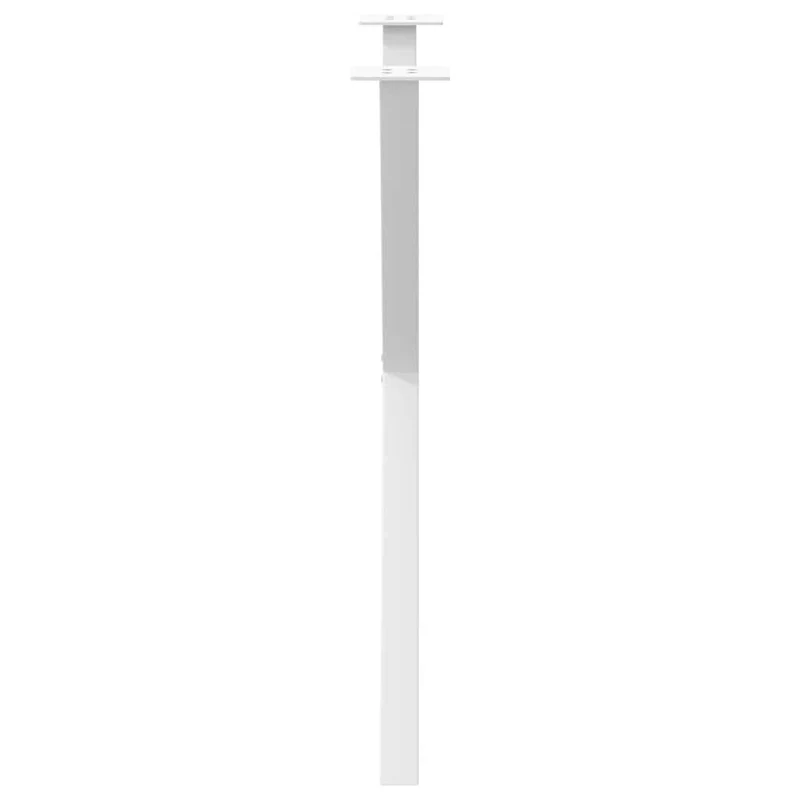 Lot de 2 pieds de table à manger en forme de X 70 x 72 cm robustes avec niveleurs blancs en acier 02_0057190