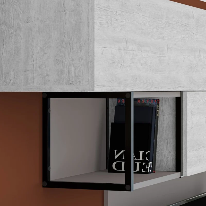 Parete attrezzata 260 cm. colore light mocha e ancient white - Tronador MTV234464