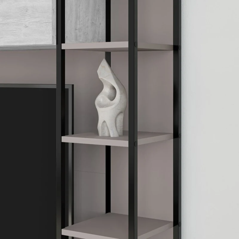 Parete attrezzata 260 cm. colore light mocha e ancient white - Tronador MTV234464
