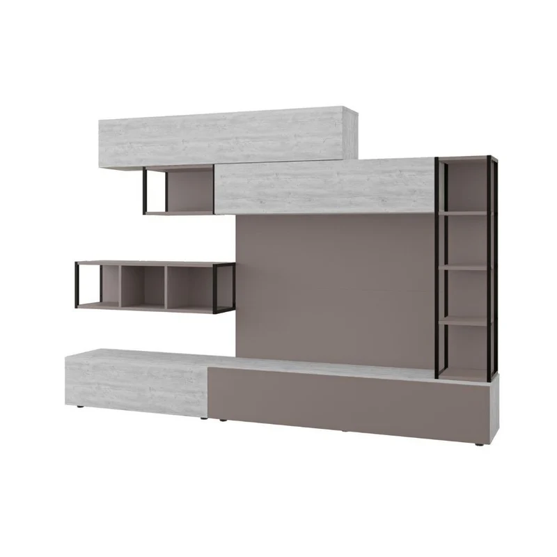 Parete attrezzata 260 cm. colore light mocha e ancient white - Tronador MTV234464
