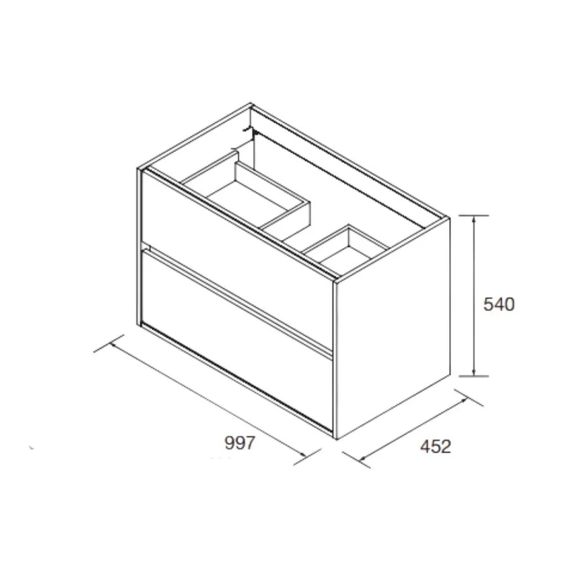 Mobile bagno sospeso 100 cm Iridesa in legno colore bianco laccato lucido con lavabo