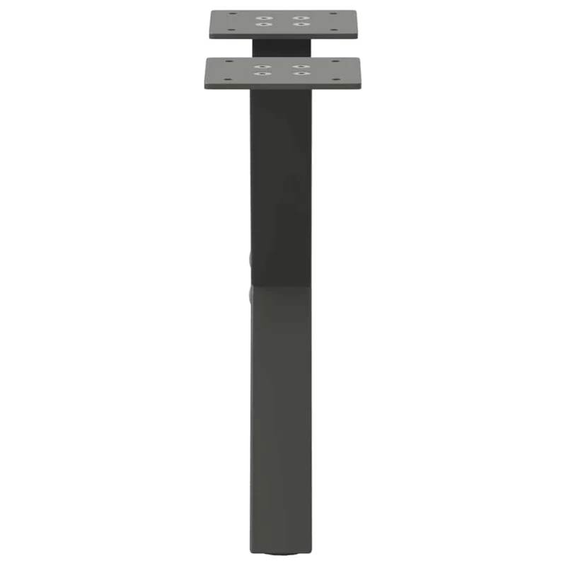 Lot de 2 pieds de table basse en forme de X 37 x 30 cm support robuste avec niveleurs réglables en acier anthracite 02_0057149