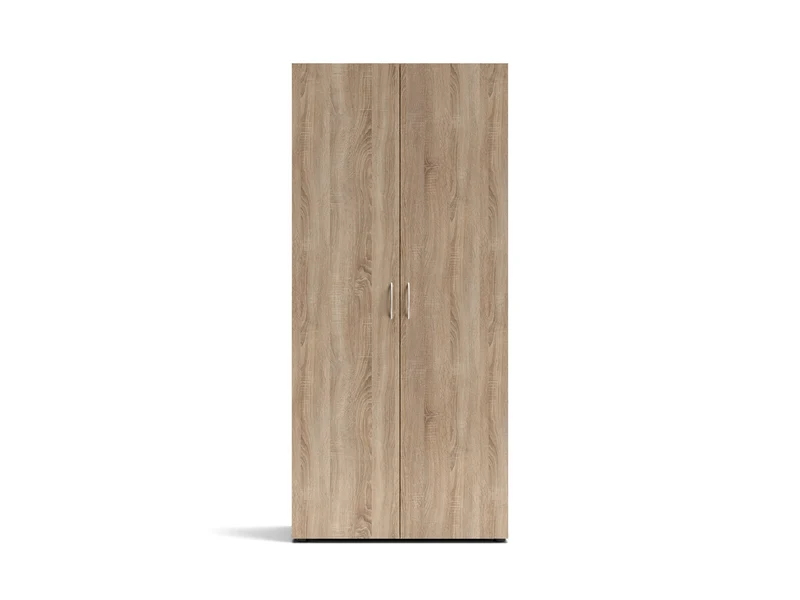 Armadio in legno con due ante 80x177h cm colore rovere sonoma - Seba