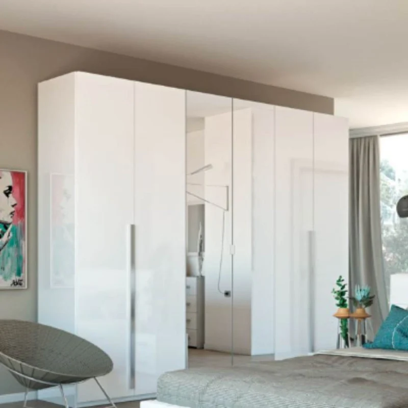 Camera da letto completa colore bianco laccato - Nerano