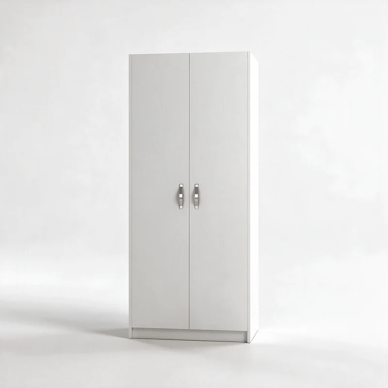 Armadio con due ante colore bianco frassinato 91x210H cm - ARM290