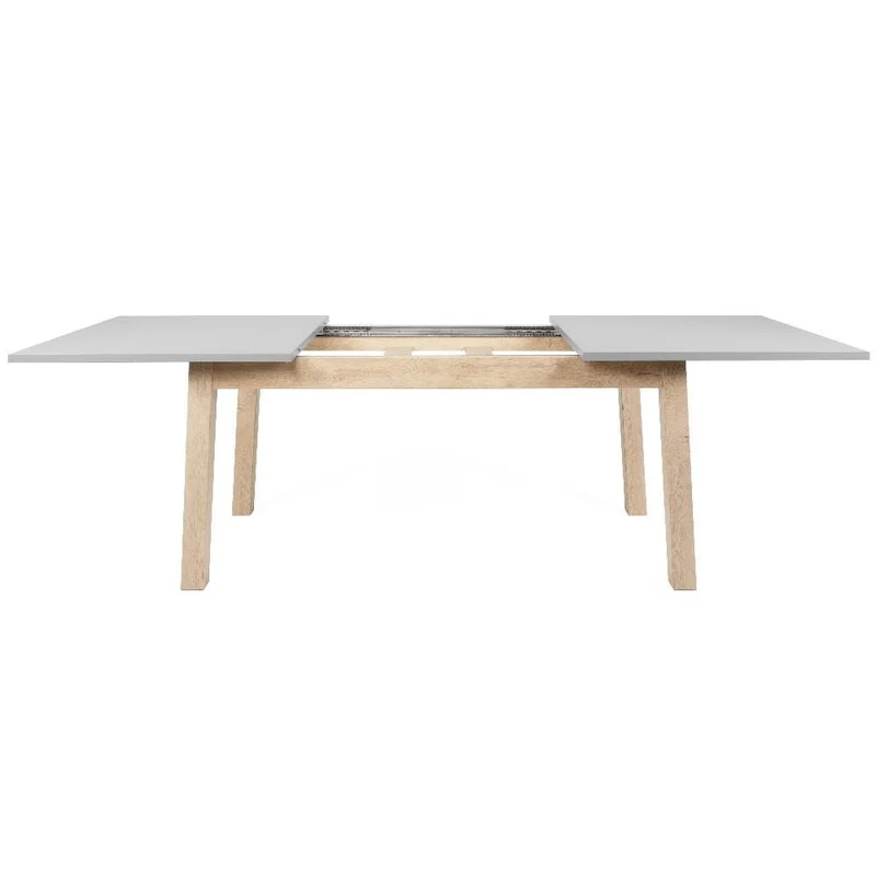 Tavolo allungabile 160x90 colore rovere e grigio - Epik 50A