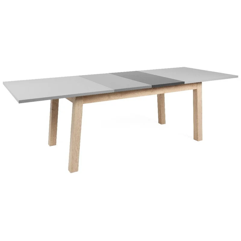 Tavolo allungabile 160x90 colore rovere e grigio - Epik 50A